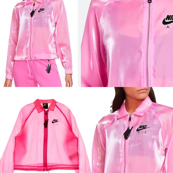 Nike Air translucent jacket in pink - Picture 1 of 6